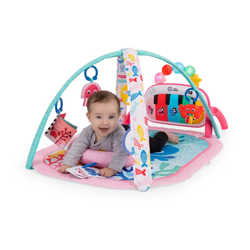 Discovery gym 4in1 kickin tune jellyfish van Baby Einstein in Roze – productfoto