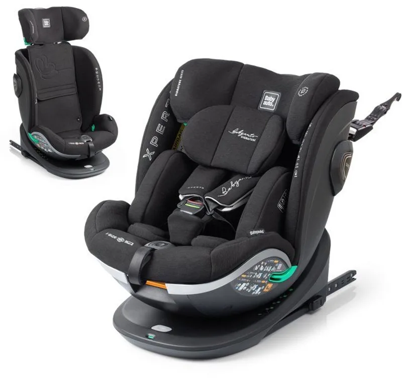 Autostoel - BABYAUTO - XPERTA - Groep 0/1/2/3 - 40/150 cm - I-Size - Draaibaar - Verstelbaar - Met verkleinstuk de BabyAuto en Anthracite – photo produit