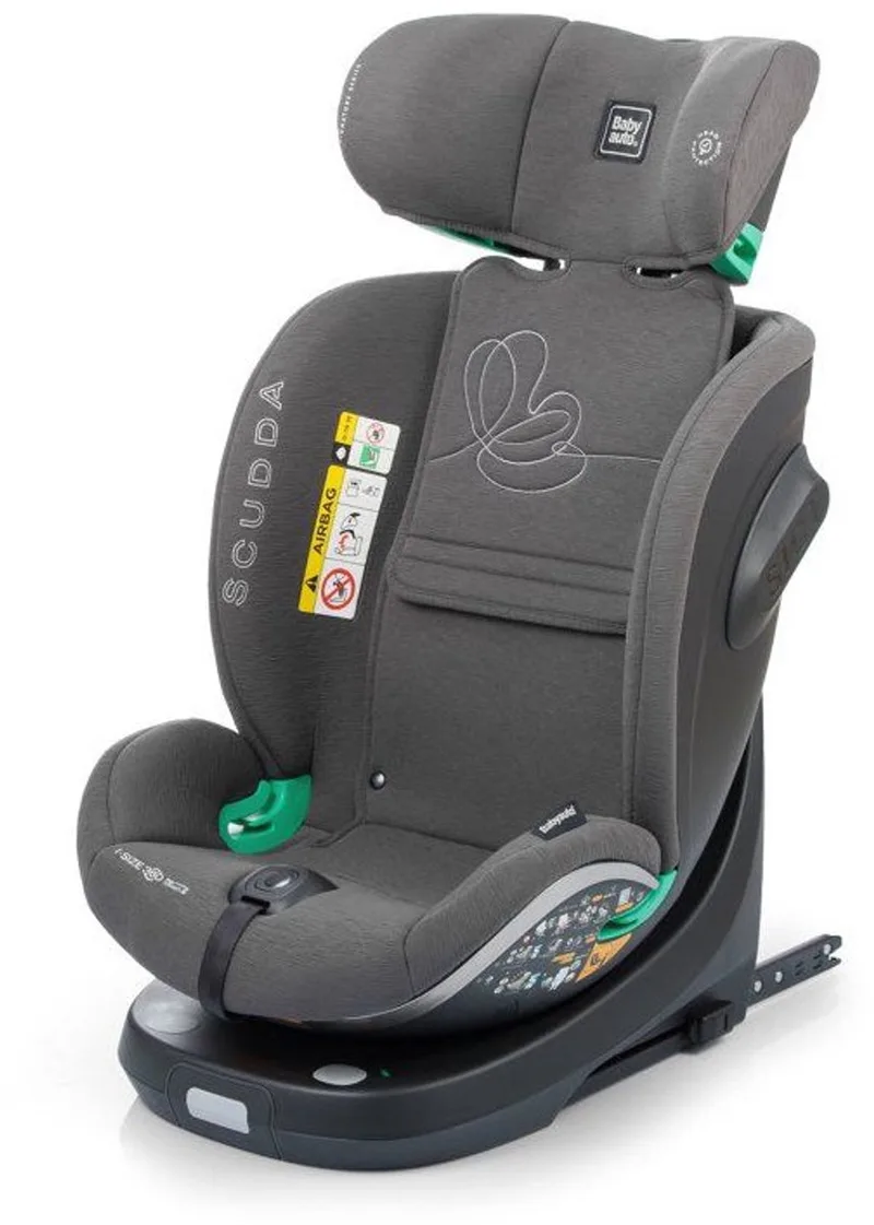 SCUDDA – Groep 0/1/2/3 autostoel – 360° draaibaar de BabyAuto en Olive – photo produit