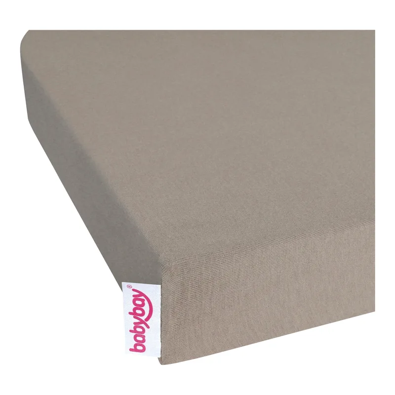 Jersey-Spannbetttuch Deluxe für Beistellbett Maxi, Midi, Boxspring, Comfort und Comfort Plus by babybay in Brown, 89 × 50 mm – product photo