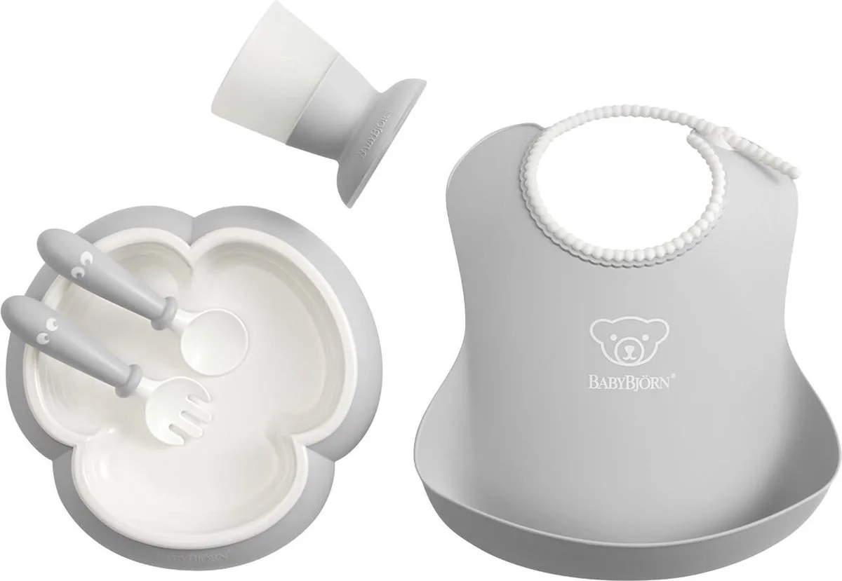 Baby Serviesset - 5 delig de BabyBjörn en Gris – photo produit