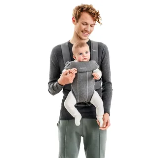 Babytrage Mini 3D Jersey by BabyBjörn in Grey – product photo 1 of 3
