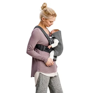 Babytrage Mini 3D Jersey by BabyBjörn in Grey – product photo 2 of 3