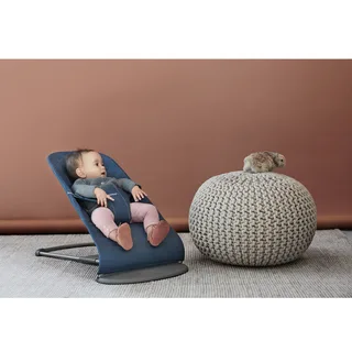 Babywippe Bliss gewebt van BabyBjörn in Blauw, 89 × 39 × 11 mm – productfoto 1 van 3