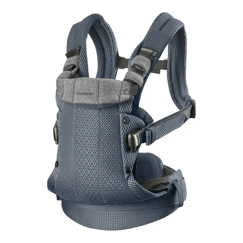 Bundle Babywippe Bliss Mesh & Babytrage Harmony 3D Mesh van BabyBjörn in Grijs – productfoto 2 van 3
