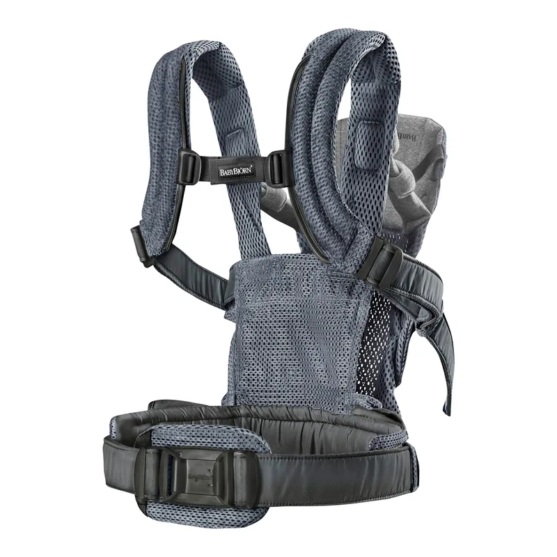 Draagzak Harmony - 3D Mesh - Antraciet - Buikdrager - Rugdrager – Ergonomisch – Zachte details von BabyBjörn in 3D Mesh – Antraciet – Produktfoto 2 von 3