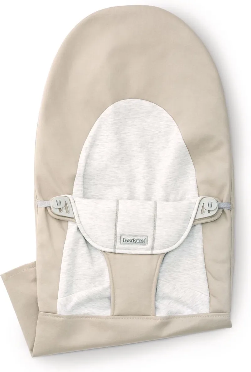 Stoffen Zitting voor BabyBjörn Wipstoel Bliss - Geweven Jersey - Beige-Grijs de BabyBjörn en Geweven Jersey – Beige-Grijs – photo produit