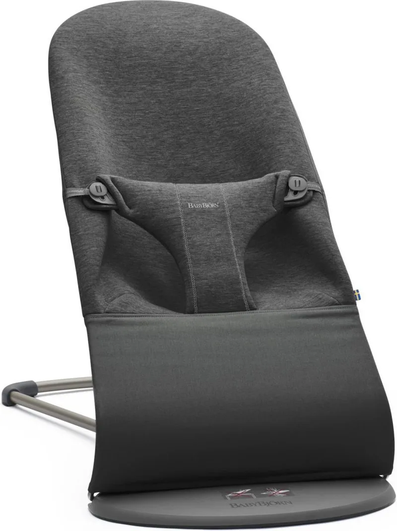 Wipstoel Bliss - 3D Jersey - Houtskoolgrijs - Ergonomisch - Verstelbaar - Inklapbaar de BabyBjörn en 3D Jersey – Houtskoolgrijs – photo produit