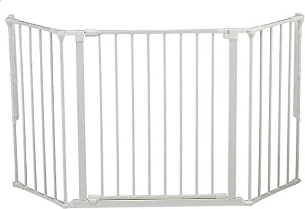 Flex M Traphekje / Haardhekje 90 - 146 cm - Zwart, Wit van BabyDan in Zwart, Wit – productfoto