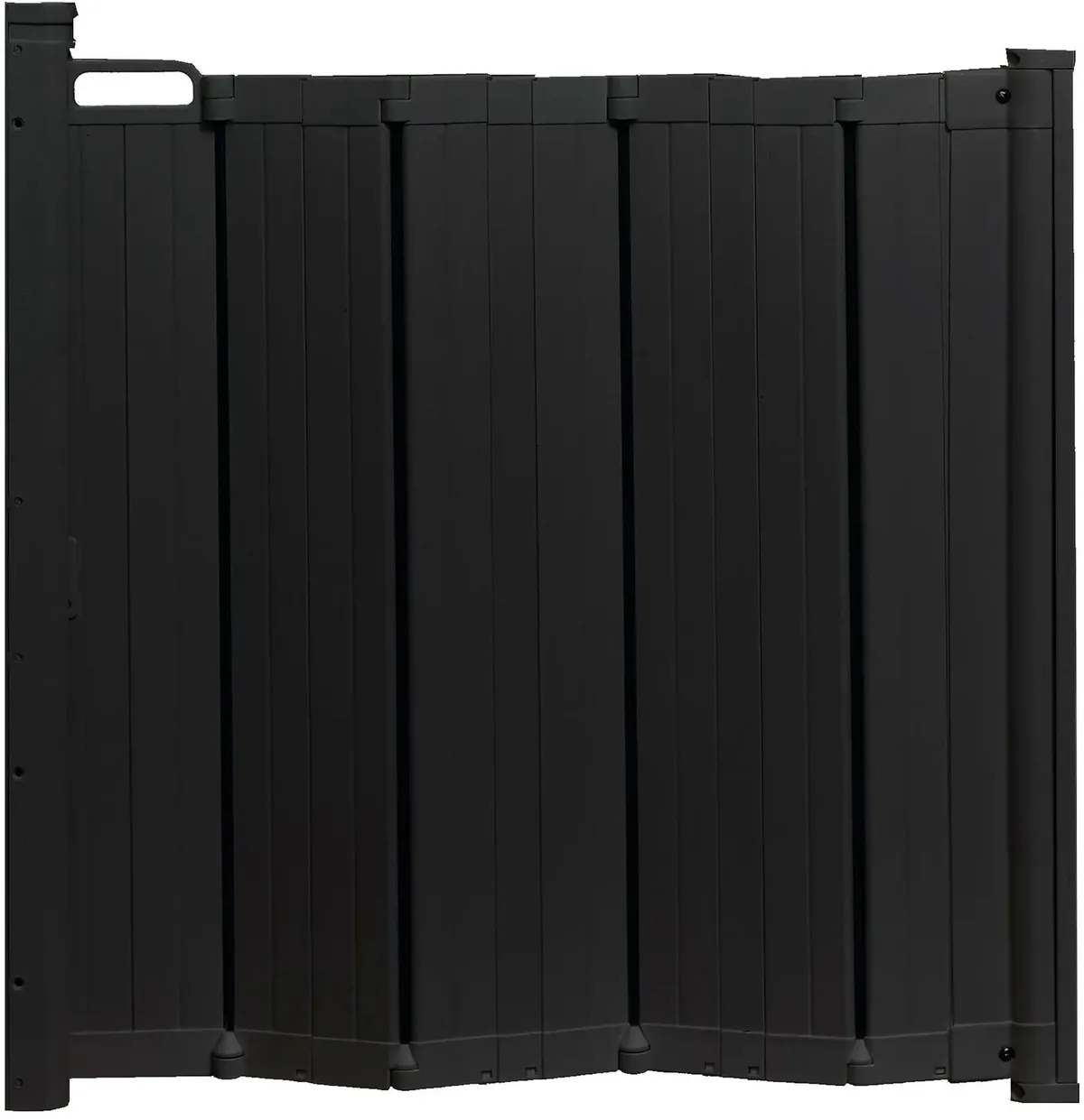 Guard Me Traphekje 55 - 89 cm - Schroefhekje - Schroefbevestiging - Zwart - Wit - Uitbreidbaar - Opvouwbaar - Draaibare muurbevestiging - Kinderbeveiliging - Eenhandige bediening de BabyDan en Noir, Blanc – photo produit