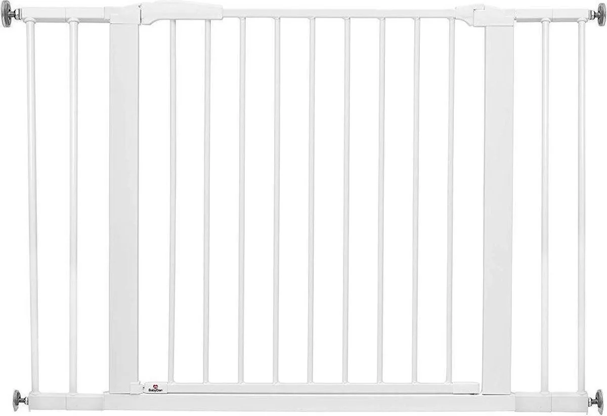 Perfect Close Traphekje Zonder Boren - 77,3 - 110 cm - Klembevestiging van BabyDan in Wit – productfoto