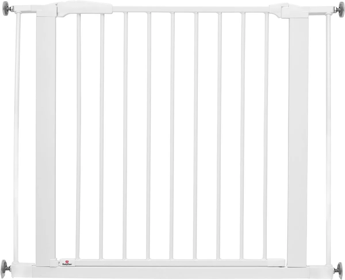 Perfect Close Traphekje Zonder Boren - 77,3 - 97,1 cm - Klembevestiging van BabyDan in Wit – productfoto