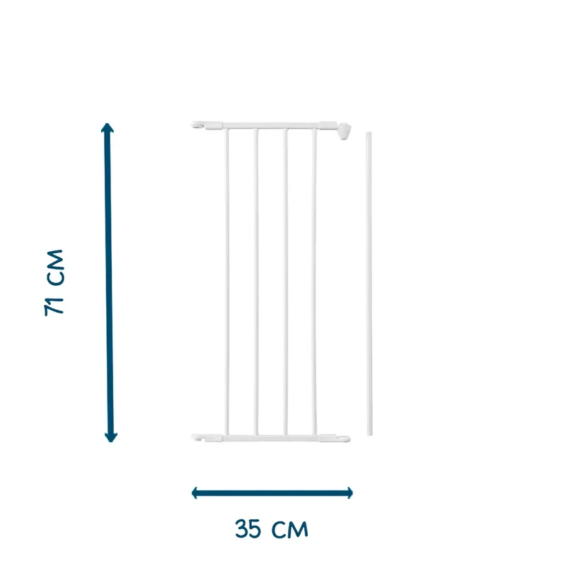Flex Uitbreiding 33cm - Verlengstuk - Wit van BabyDan in Wit – productfoto