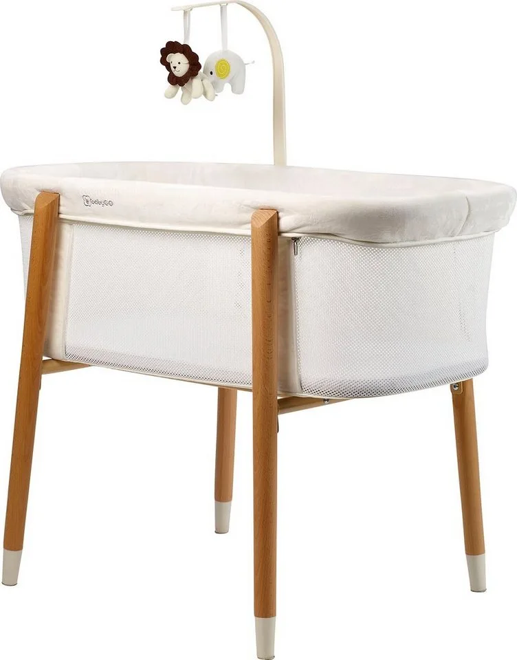 Babybett SleepGood mesh van babyGO in Wit – productfoto