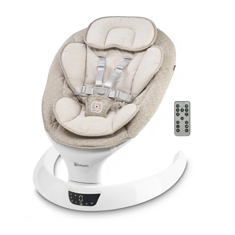 Babyschaukel Swing von babyGO in Beige, 71 × 58 × 62 mm – Produktfoto