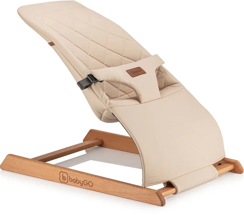 Babywippe Skippy, Made in Europe fra babyGO i Beige – produktbillede