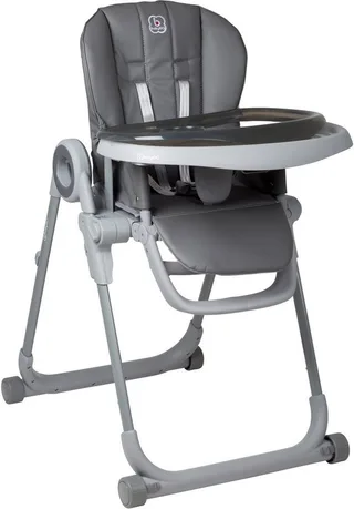 Hochstuhl Divan, platzsparend zusammenklappbar van babyGO in Grijs – productfoto 2 van 5