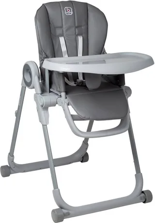 Hochstuhl Divan, platzsparend zusammenklappbar van babyGO in Grijs – productfoto 1 van 5