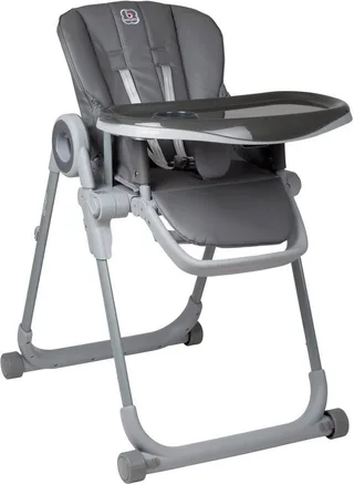 Hochstuhl Divan, platzsparend zusammenklappbar van babyGO in Grijs – productfoto 4 van 5