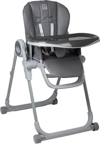 Hochstuhl Divan, platzsparend zusammenklappbar van babyGO in Grijs – productfoto 3 van 5