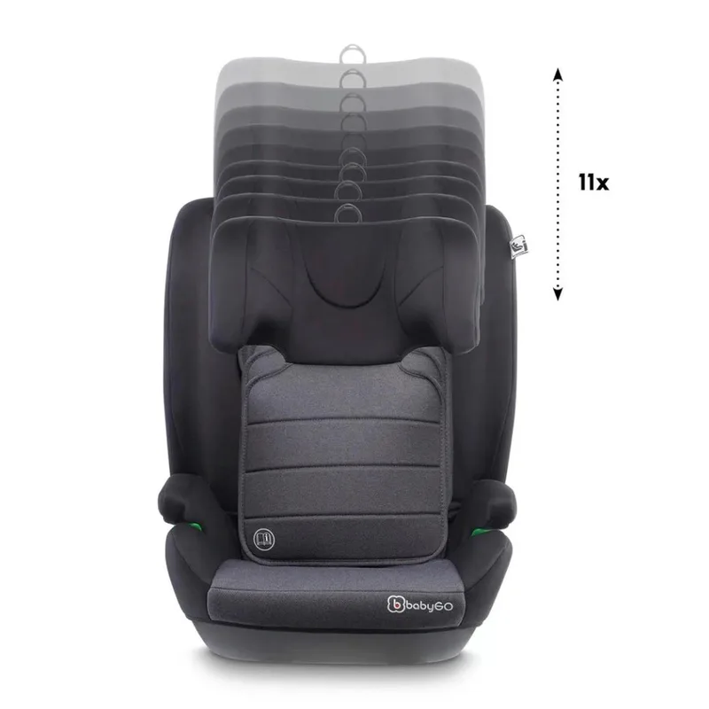 Kindersitz SafeWay de babyGO en Gris, 44,5 × 45 × 79 mm – photo produit