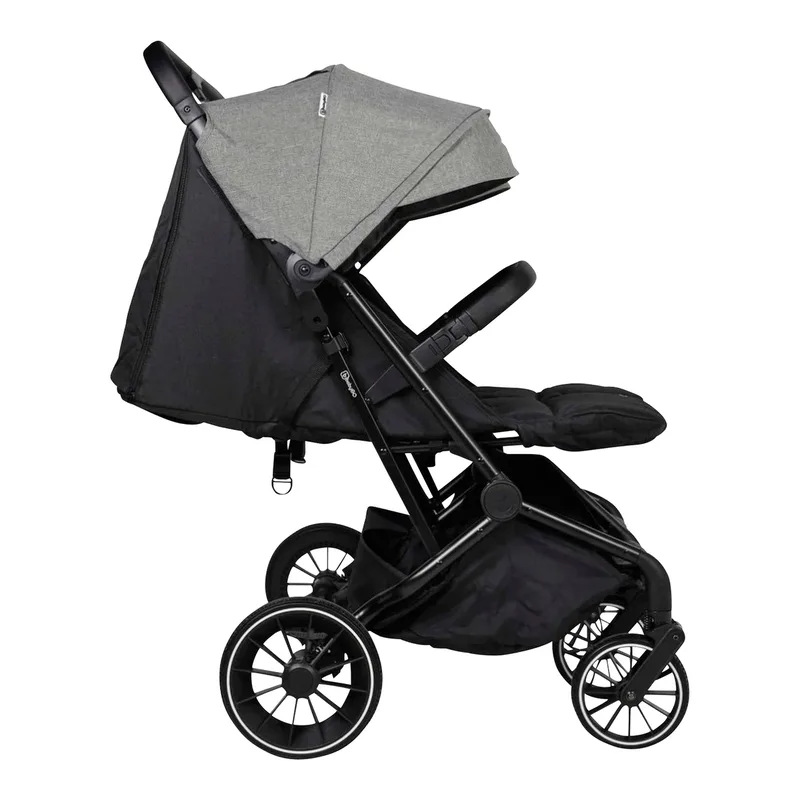 Kinderwagen Zwillingswagen GO Twice van babyGO in Grijs, 75 × 78 × 108 mm – productfoto