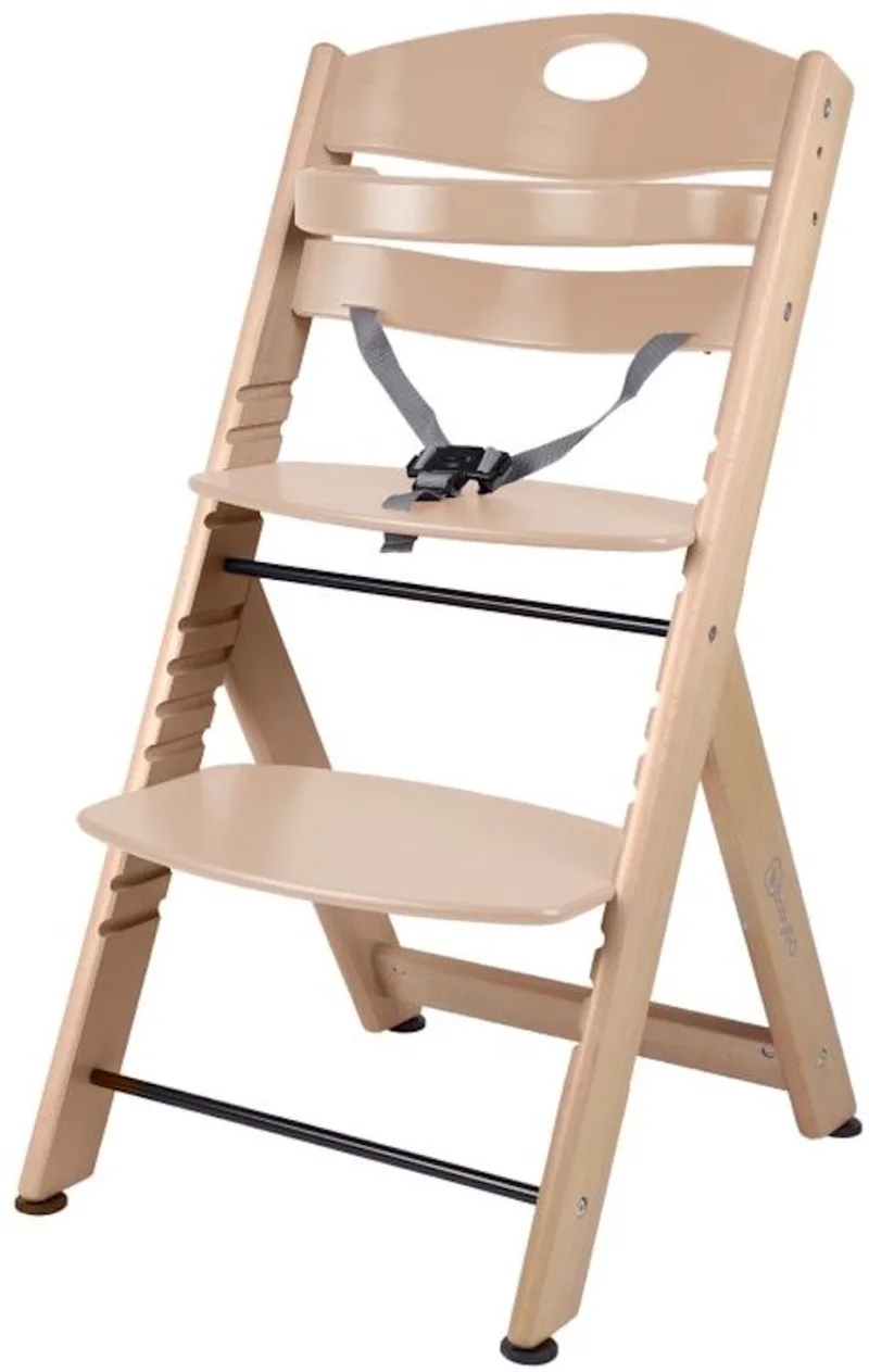 Meegroei kinderstoel Family XL - Nature von babyGO in Weiß – Produktfoto