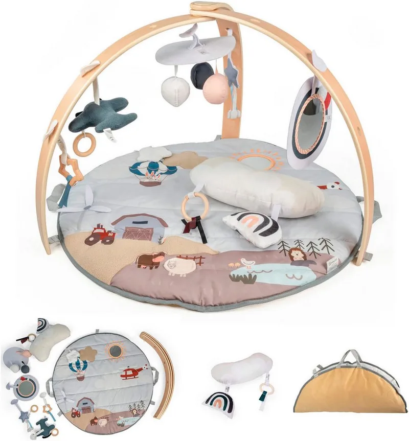 Speelboog Bianca World, 3D-speelmat met activiteiten van babyGO in Meerkleurig – productfoto