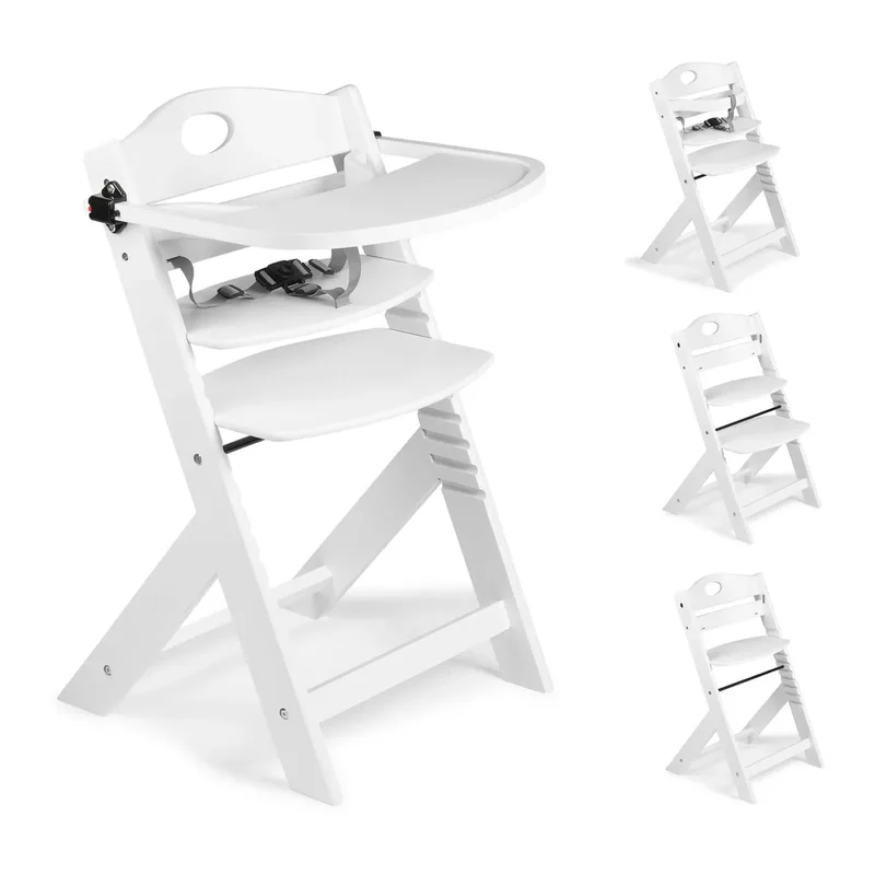 Treppenhochstuhl Family Pro de babyGO en Blanc, 45 × 50 × 80 mm – photo produit