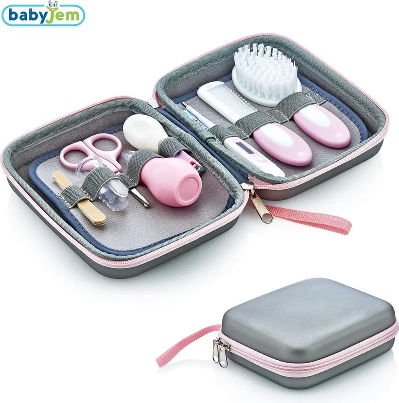 Babyjem 9-delige verzorgingsset van Babyjem in Roze – productfoto