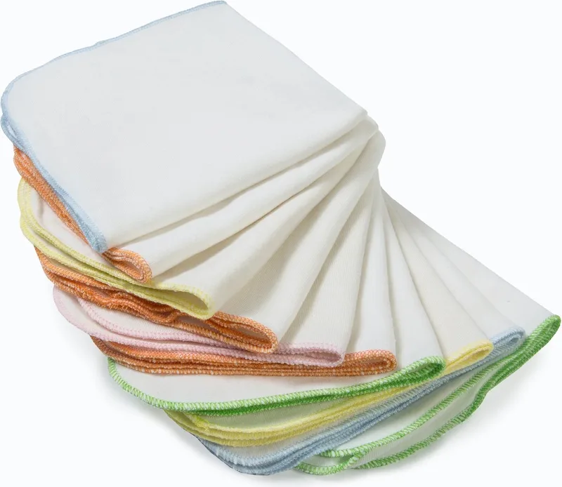 Spuugdoekje - Monddoekjes Jersey 10 stuks van Babyjem in Wit – productfoto
