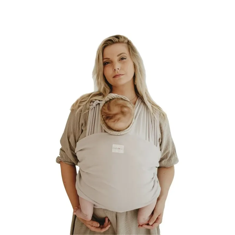 Draagdoek Tricot-Easy Organic - Warm Sand van Babylonia – productfoto