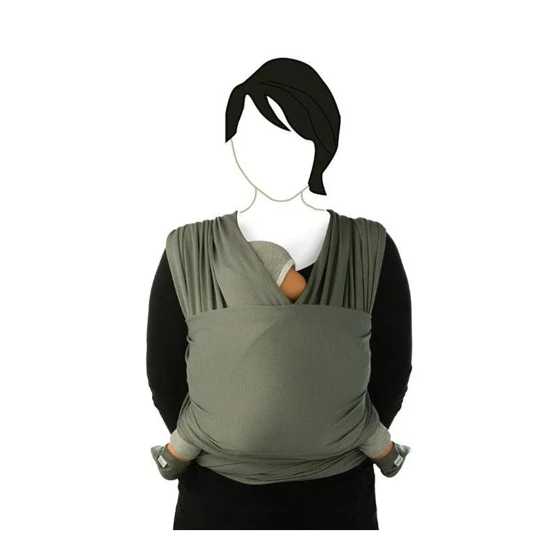 draagdoek Tricot Slen Cool Moon Mist Grey von Babylonia – Produktfoto