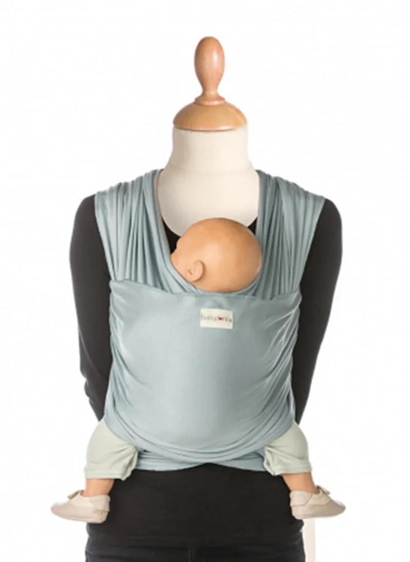 TRICOT SLEN BAMBOO Draagdoek Baby - 500 cm van Babylonia in Blue Fog – productfoto