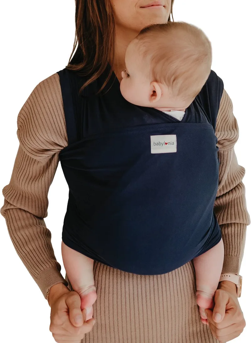 Tricot Slen Cool Draagdoek Baby 500 cm van Babylonia in Navy Blue – productfoto