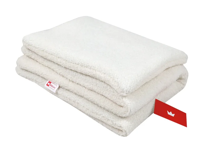 Babydecke BOUCLÉ 60x75 cm Winter Babydecke für Kinderwagen & Bett Weich, Warm DB, BabyLux, DB_60x75_Ecru by Babylux in Beige – product photo 4 of 4