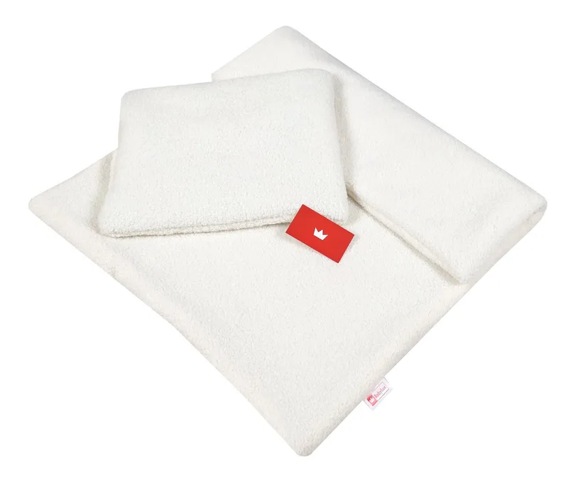 Babydecke BOUCLÉ 60x75 cm Winter Babydecke für Kinderwagen & Bett Weich, Warm DB, BabyLux, DB_60x75_Ecru by Babylux in Beige – product photo 3 of 4