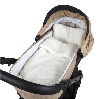 Babydecke BOUCLÉ 60x75 cm Winter Babydecke für Kinderwagen & Bett Weich, Warm DB, BabyLux, DB_60x75_Ecru by Babylux in Beige – product photo 2 of 4