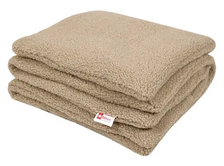Babydecke BOUCLÉ 60x75 cm Winter Babydecke für Kinderwagen & Bett Weich, Warm DB, BabyLux, DB_60x75_Beige by Babylux in Beige – product photo 3 of 5
