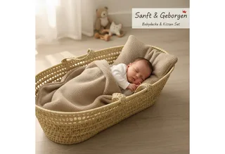 Babydecke BOUCLÉ 60x75 cm Winter Babydecke für Kinderwagen & Bett Weich, Warm DB, BabyLux, DB_60x75_Beige by Babylux in Beige – product photo 2 of 5