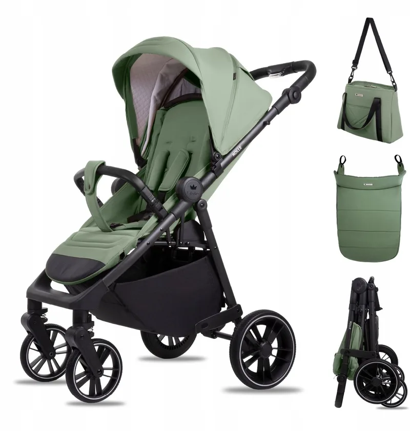 Buggy Kinderwagen ROLLE Reisbuggy met Ligfunctie, Kleur: by Babylux in Forest – product photo