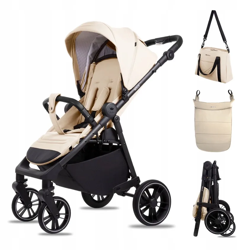 Buggy Kinderwagen ROLLE Reisbuggy met Ligfunctie, Kleur: by Babylux in Sand – product photo