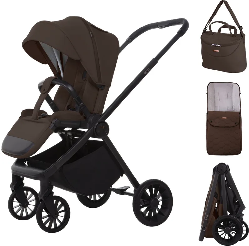 Buggy Kinderwagen SCALE Reisbuggy met Ligfunctie, Kleur: by Babylux in Brownie – product photo