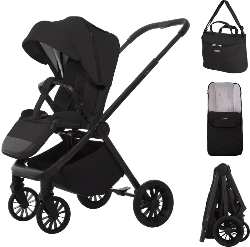 Buggy Kinderwagen SCALE Reisbuggy met Ligfunctie, Kleur: by Babylux in Onyx – product photo