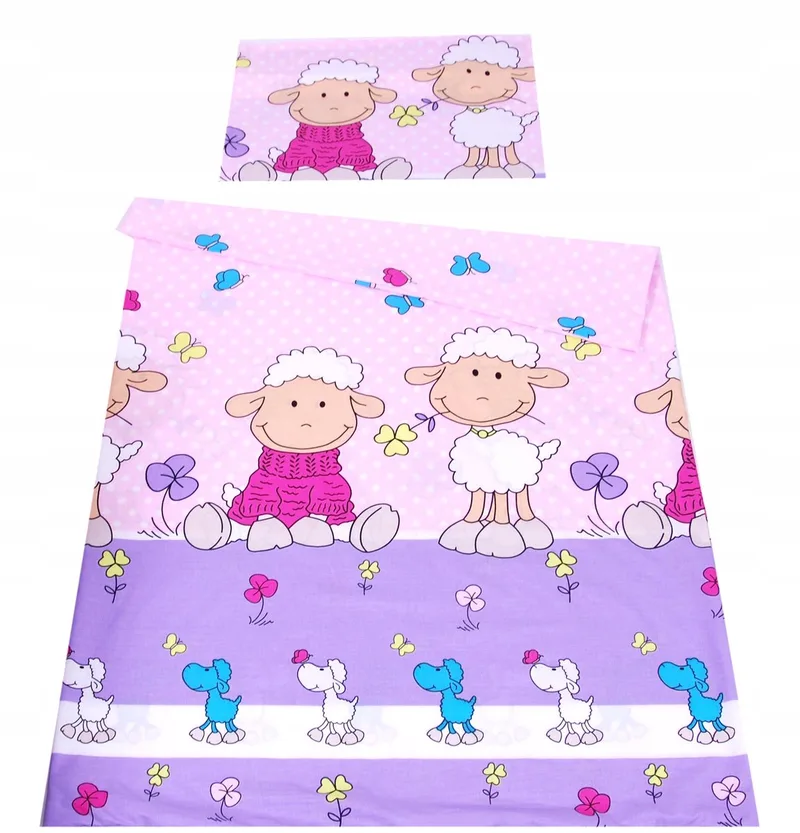Katoenen Kinderledikant Dekbedovertrek 2-delig 90x120cm by Babylux in Purple – product photo
