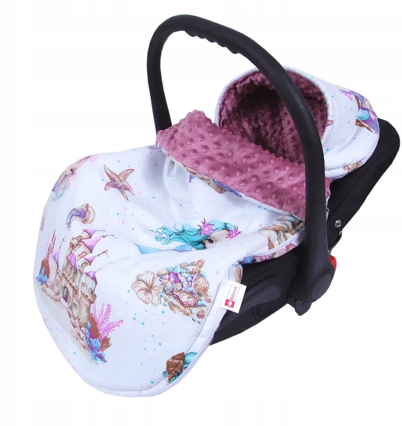 Minky Baby Slaapzak 90cm - Universeel voor Kinderwagen & Autostoel van Babylux in Paars – productfoto