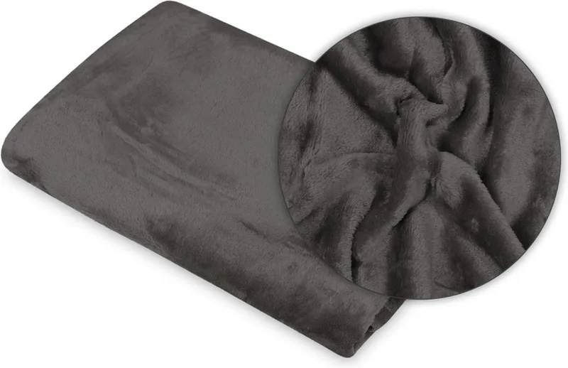 BoNo Fleece 75x100 cm Wiegdeken TB0208_44 van Babymatex in Donkergrijs – productfoto