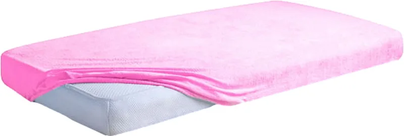 Classic Badstof 70x140 cm Juniormatras Hoeslaken TB0291_10 van Babymatex in Roze – productfoto