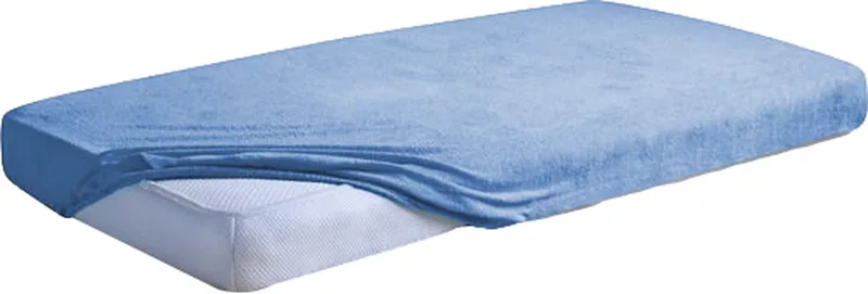 Classic Badstof 70x140 cm Juniormatras Hoeslaken TB0291_24 van Babymatex in Blauw – productfoto