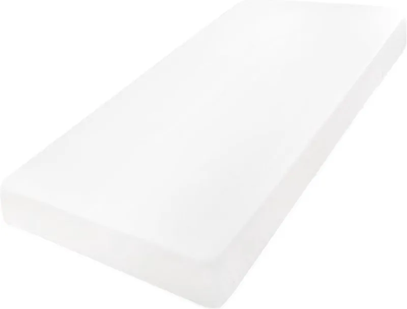 Jersey 70x140 cm Juniormatras Hoeslaken fra Babymatex i Hvid – produktbillede